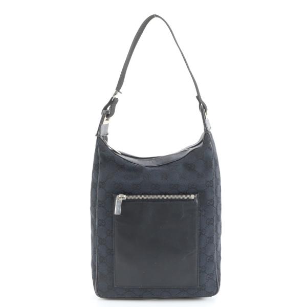 美品 グッチ GG キャンバス 019-0537 レザー ショルダーバッグ 肩掛け