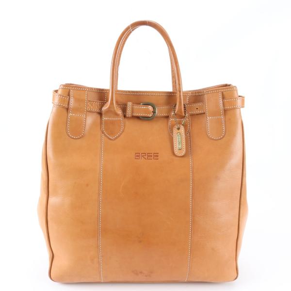 BREE ブラウン 本革　ビジネスバッグ 美品 BREE ブリー レザー トート バッグ ショルダー ビジネス 通勤 本