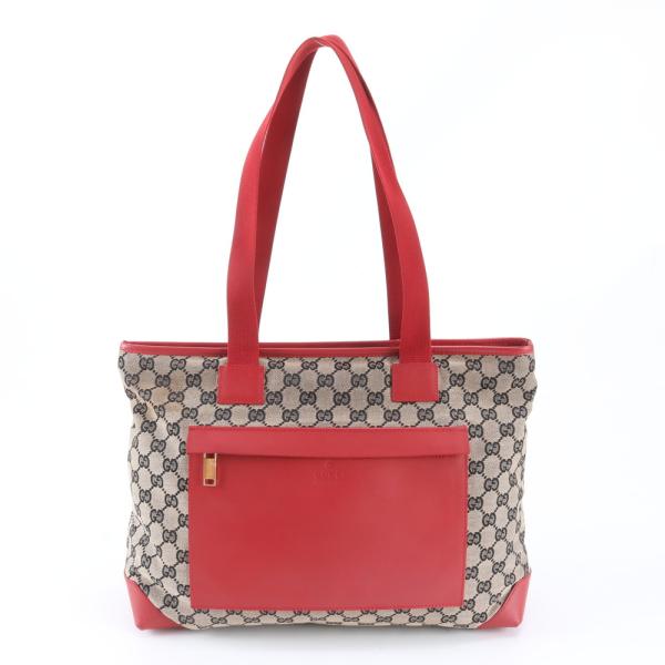 GUCCI グッチ GGキャンバス トートバッグ ボルドー 肩掛け可 グッチ GGキャンバス 019 0426 レザー トート バッグ 肩掛け