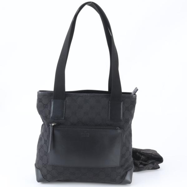 美品 グッチ GGキャンバス 28893 レザー トート バッグ 肩掛け