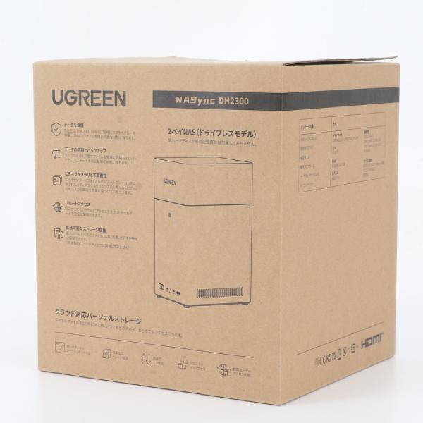 新品 ユーグリーン UGREEN NASync DH2300 クラウド対応 パーソナルストレージ ドライブレス その他家電 メンズ WNR ES1-4