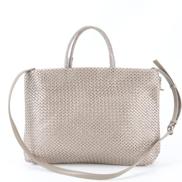 美品 アンテプリマ ワイヤーバッグ 編み込み 2WAY ショルダーバッグ