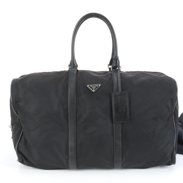 美品 プラダ テスート ナイロン サフィアーノ レザー 三角ロゴ