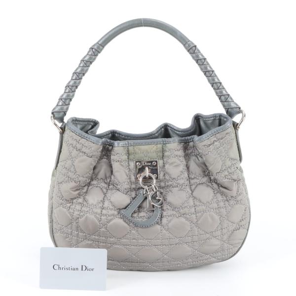 DIOR カナージュ　バッグ 福屋八丁堀店 ディオール ギャランティカード付 カナージュ レザー