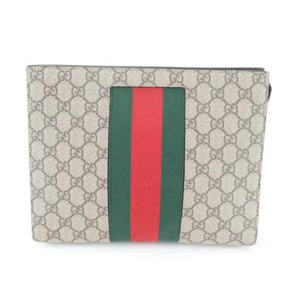 極美品 グッチ GGスプリーム シェリー ライン 475316 レザー セカンド