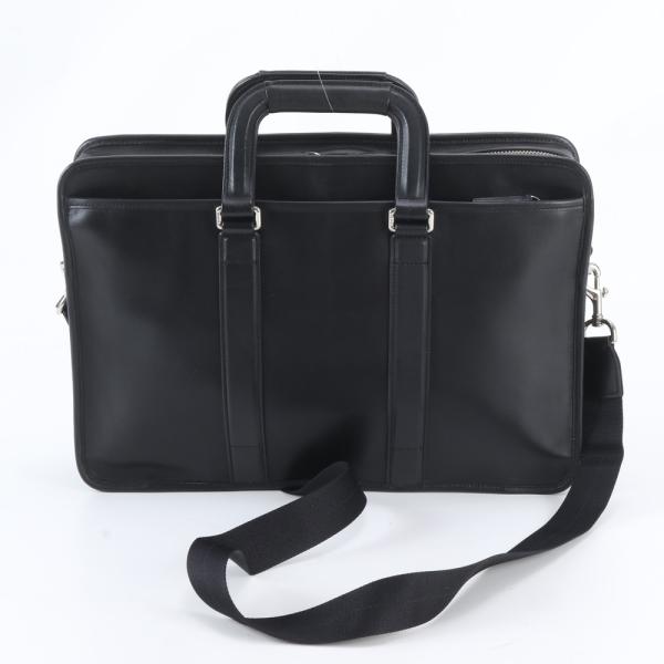 【美品】COACHメンズ ビジネスバッグ 2WAY ブリー フケースA4 美品 コーチ レザー 2WAY ビジネス バッグ 斜め掛け 書類鞄 ブリーフ
