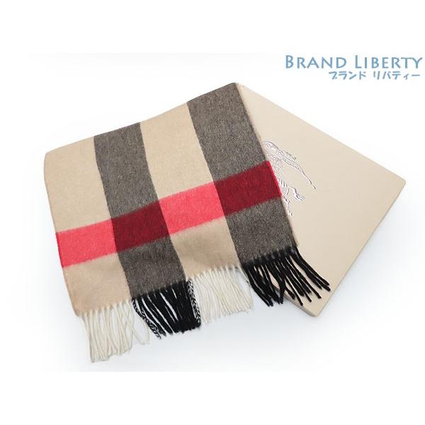 BURBERRY（バーバリー） 新古品 チェック柄 カシミヤ マフラー
