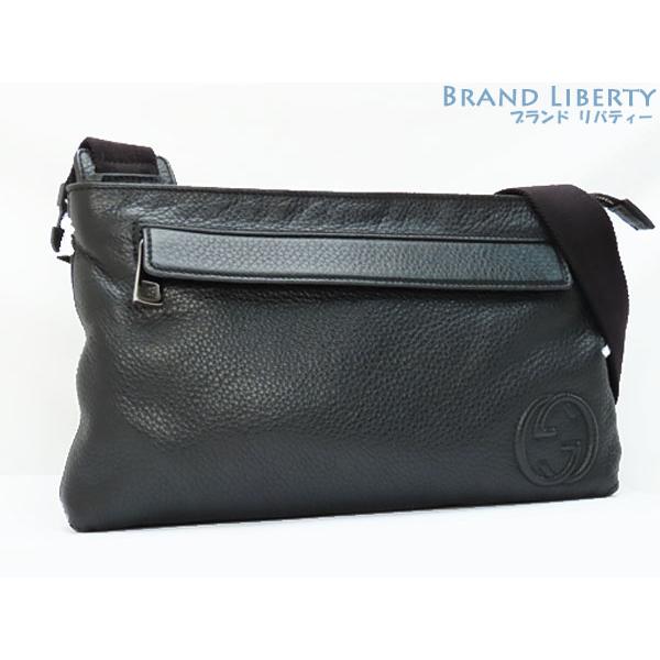 GUCCI ブラックレザーショルダーバッグ　型番　322827 GUCCI ブラックレザーショルダーバッグ 型番 322827 - メルカリ