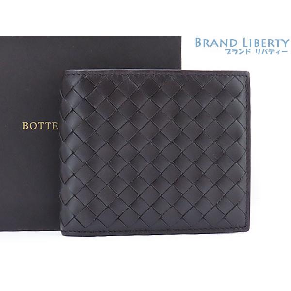 ボッテガヴェネタイントレチャートナッパ　二つ折り　コンパクト財布 BOTTEGA VENETA（ボッテガ・ヴェネタ） 新古品 ボッテガ ヴェネタ