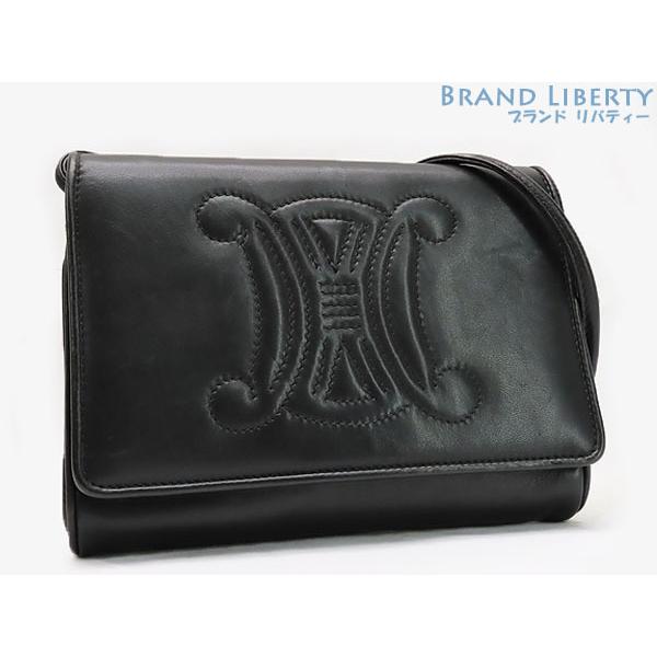 美品☆　セリーヌ　2way　ハンドバッグ　トリオンフ　ブラゾン金具 CELINE（セリーヌ） 美品 ヴィンテージ トリオンフ ブラゾン 2WAY 斜め