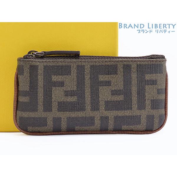 FENDI（フェンディ） 新古品 ズッカ キーリング フック付 コインケース