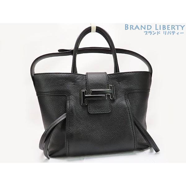 新品同様 トッズ DOUBLE T ダブルT ショッピングバッグ ミディアム  