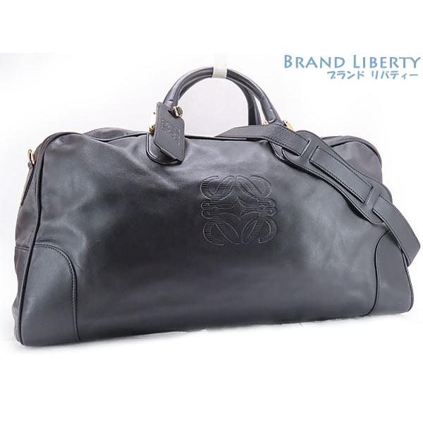 LOEWE ロエベ レザー 2way ボストンバッグ ブラック ブランド