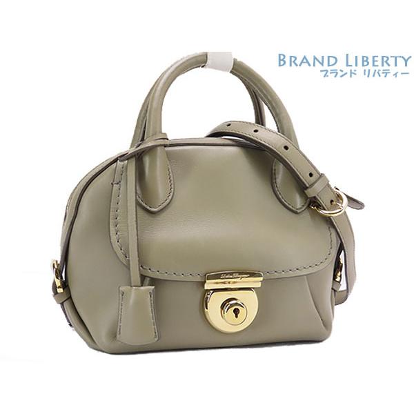 フェラガモ フィアンマ 革 2way ショルダーバッグ ハンドバッグ