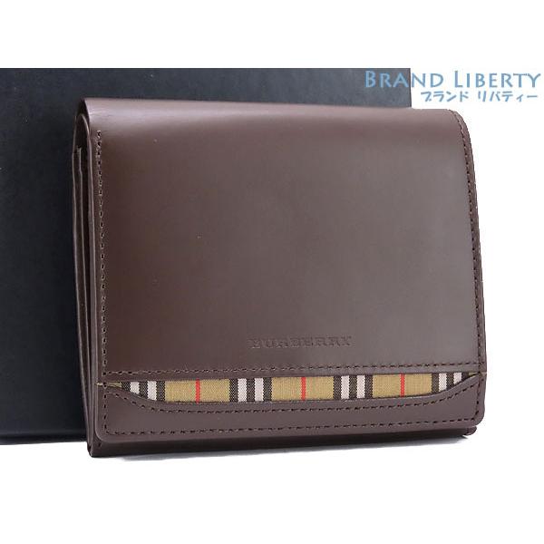 BURBERRY（バーバリー） 新品同様 ノバチェック レザー 二つ折り財布