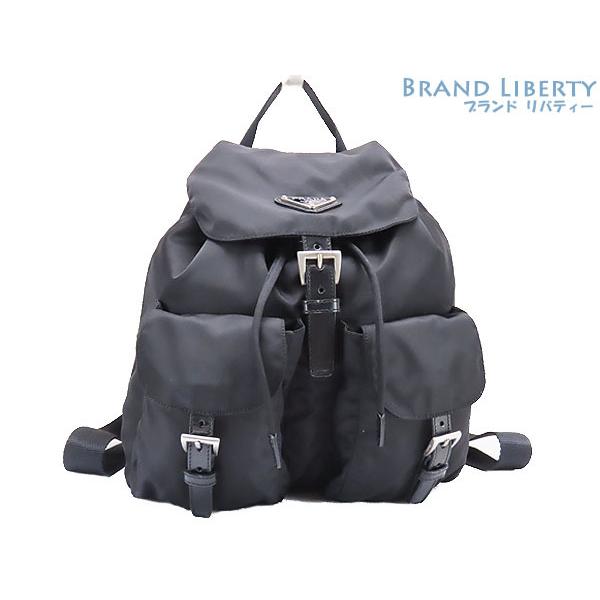 PRADA 美品 プラダ ナイロン リュックサック バックパック NERO  