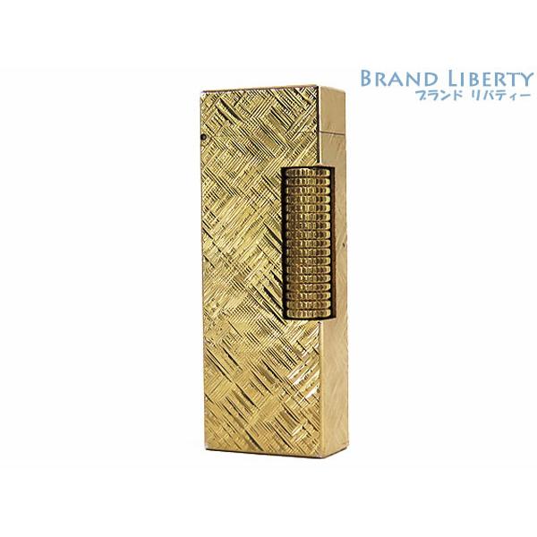 美品 ダンヒル dunhill 彫デザイン クロスカット ローラーガスライター 