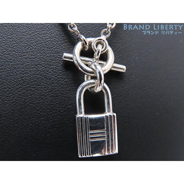 美品 エルメス HERMES アミュレット カデナモチーフ ケリー シルバー  