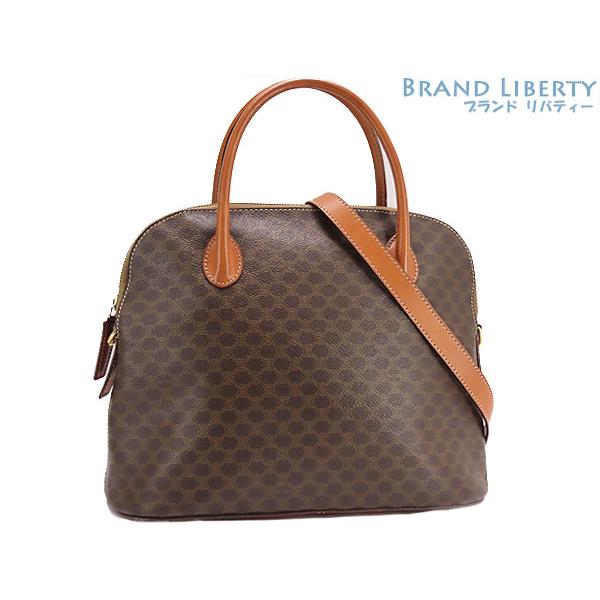 CELINE 美品 セリーヌ ヴィンテージ マカダム 2WAY ハンドバッグ  