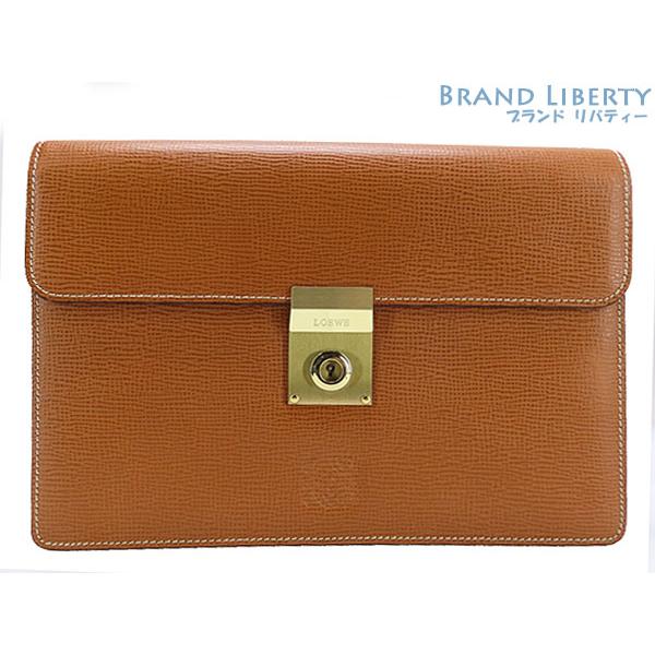 美品　LOEWE　ロエベ　アナグラム　キーロック　セカンドバッグ　クラッチ 美品LOEWEロエベアナグラムキーロックセカンドバッグクラッチ