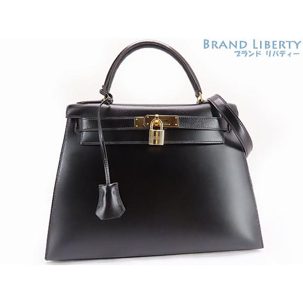 Kelly ほぼ新品 エルメス HERMES ケリー28 外縫い 2WAY ハンドバッグ 
