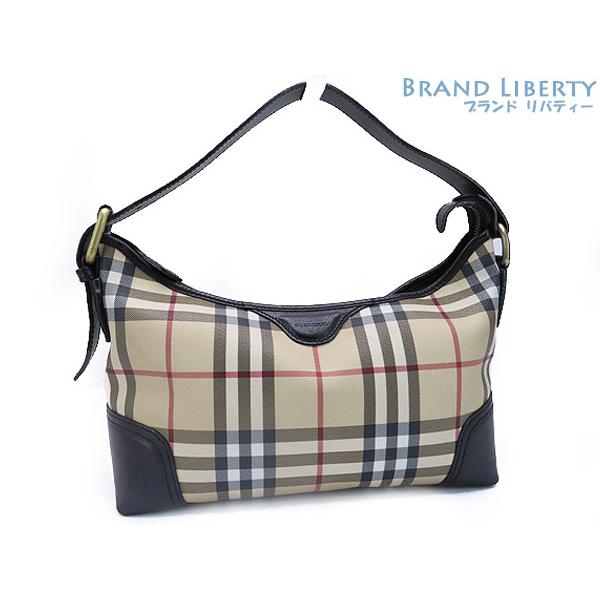 BURBERRY 美品 バーバリー ロンドン セミショルダーバッグ ワン 