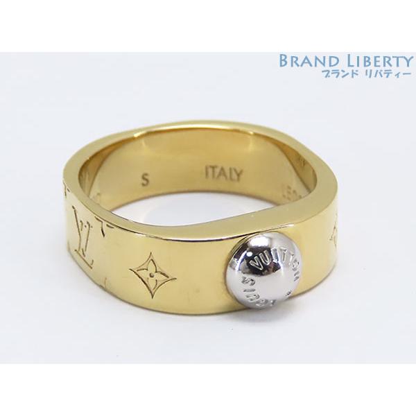 美品 ルイヴィトン LOUIS VUITTON バーグ ナノグラム リング 指輪