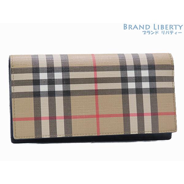 未使用 バーバリー BURBERRY ヴィンテージチェック 二つ折り長財布