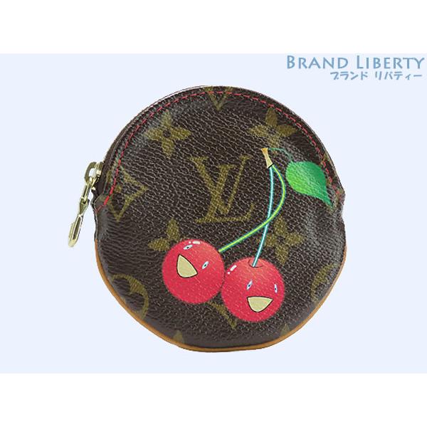 ルイヴィトン モノグラム ポルトモネ グゼ 小銭入れ ケース LOUIS VUITTON（ルイ・ヴィトン） ほぼ新品 モノグラム チェリー