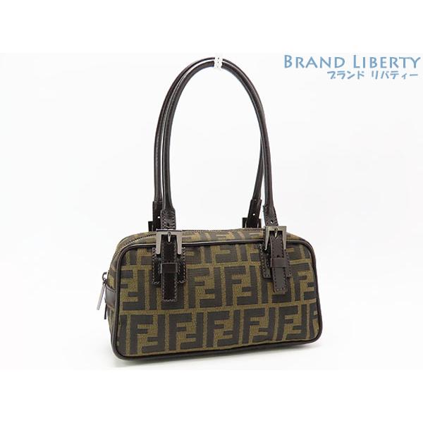 FENDI 超美品 フェンディ ヴィンテージ ズッカ ミニ ボストンバッグ 