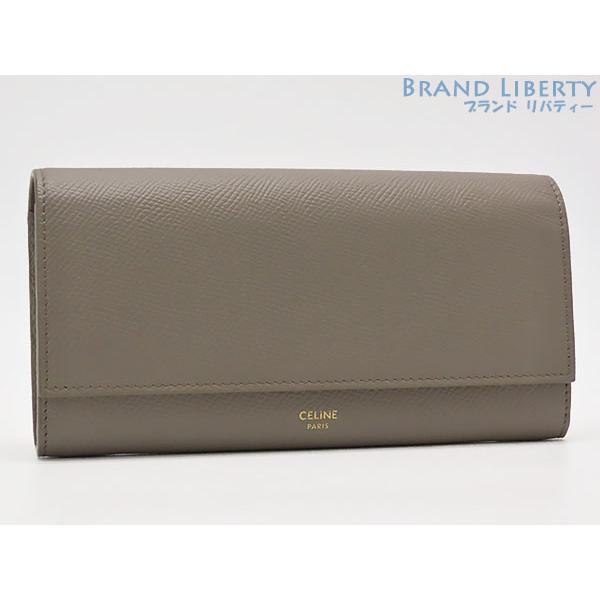 CELINE 未使用 セリーヌ ラージ フラップウォレット 二つ折り長財布 ぺ 
