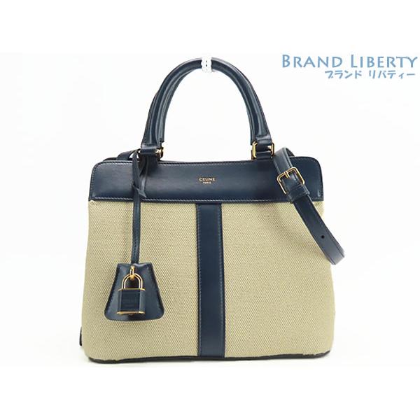 【未使用に近い】セリーヌ カバドゥフランス ハンドバッグ ショルダーバッグ セリーヌ/ハンドバッグ/スモール カバ ドゥ フランス/黒/グレインド