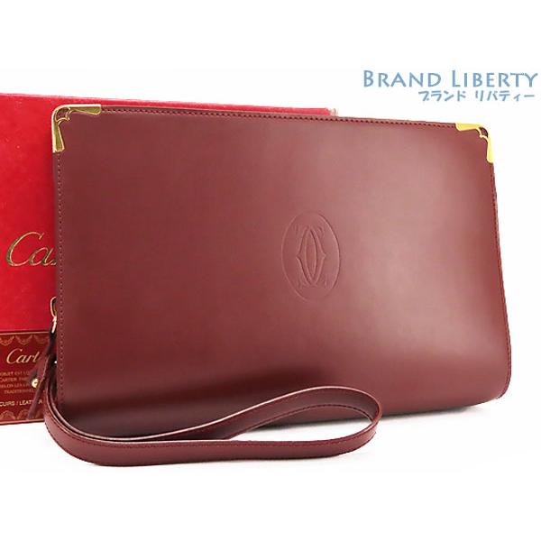 ほぼ新品 カルティエ Cartier マストライン セカンドバッグ