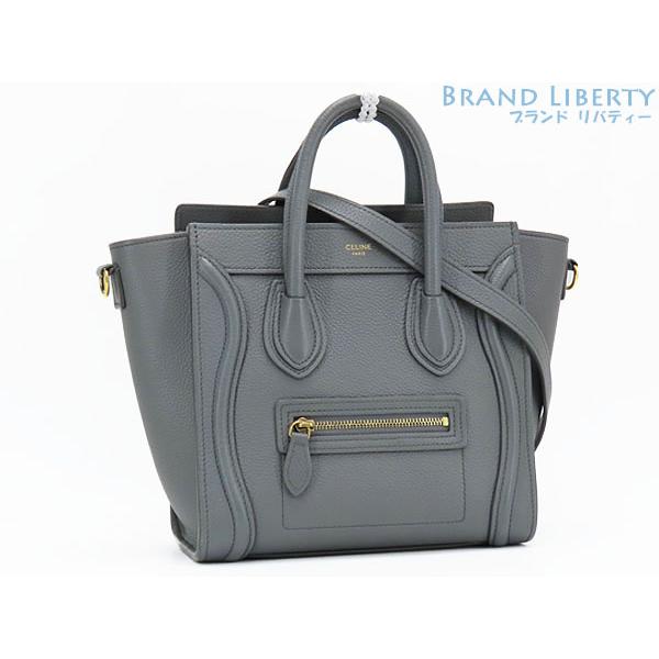 CELINE 美品 セリーヌ ラゲージ ナノ 2WAY ハンドバッグ ショルダー 