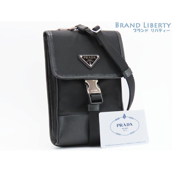 PRADA 超美品 プラダ テスート サフィアーノ スマートフォンケース  