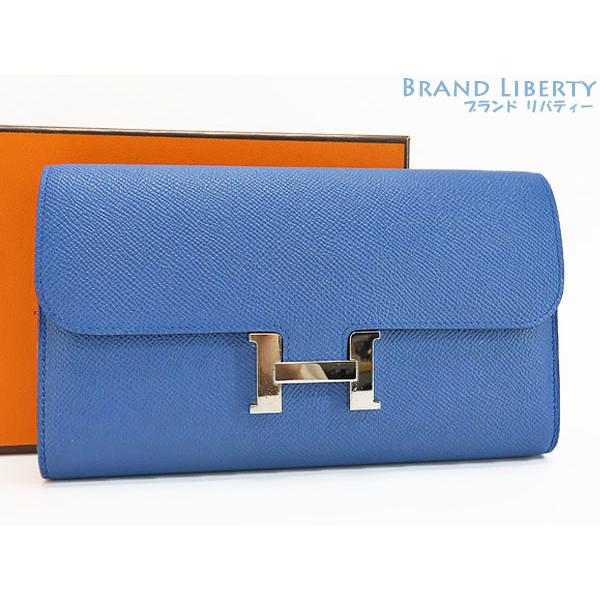 美品 エルメス HERMES コンスタンス ロング ヴェルソ 二つ折り長財布  