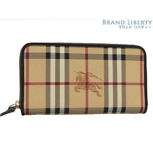 BURBERRY レア超美品 バーバリー ヘイマーケットチェック ラウンド  
