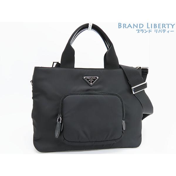 PRADA 美品 プラダ パデッド ナイロン 2WAY ハンドバッグ トートバッグ 
