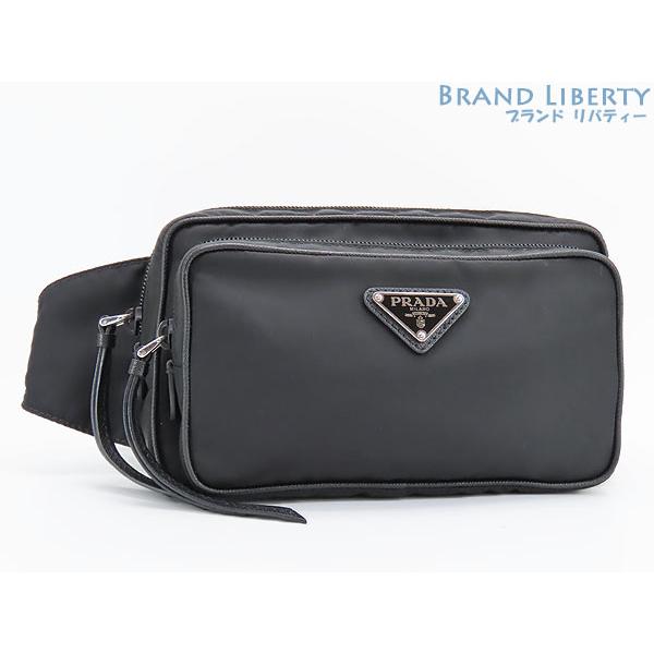 ほぼ新品 プラダ PRADA ナイロン バムバッグ ウエストバッグ  