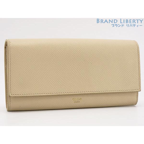 【美品】CELINE 二つ折り 長財布 ラージフラップ ウォレット ペブル CELINE（セリーヌ） 超美品 ラージ フラップウォレット 二つ折り長財布