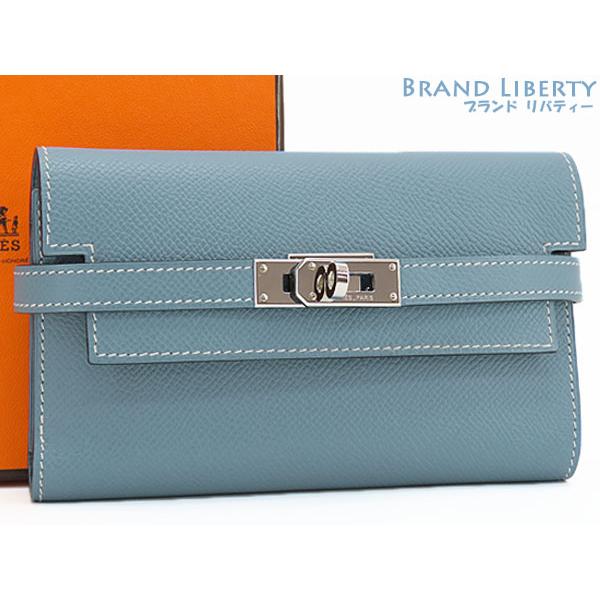 Kelly ほぼ新品 エルメス HERMES ケリーウォレット ミディアム 三