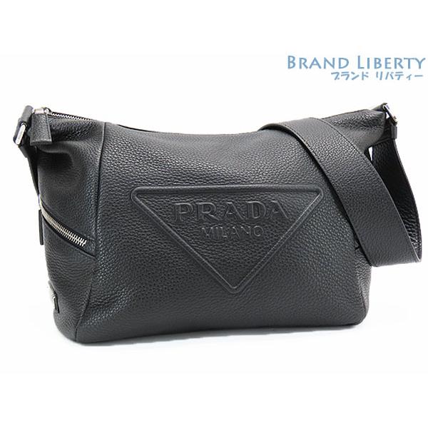 PRADA 新品同様 プラダ トライアングルロゴ ヴィッテロダイノ VITELLO 