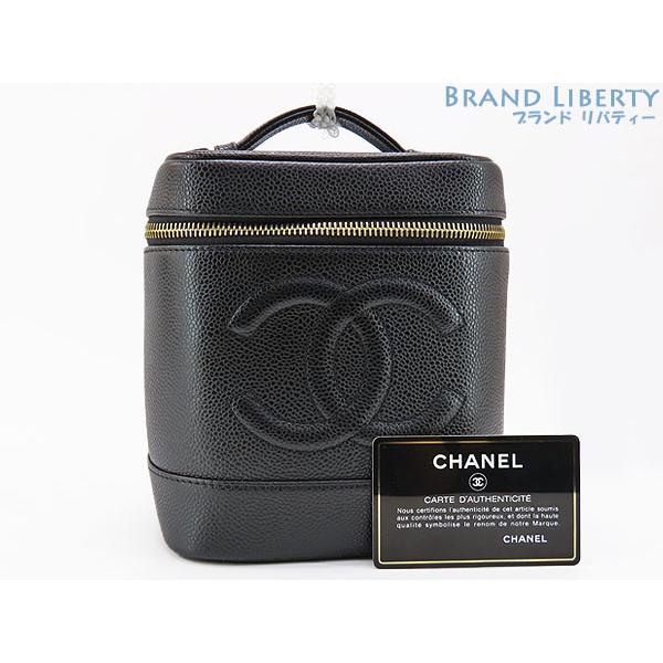 キャビアスキン 新品同様 シャネル CHANEL ココマーク バニティバッグ