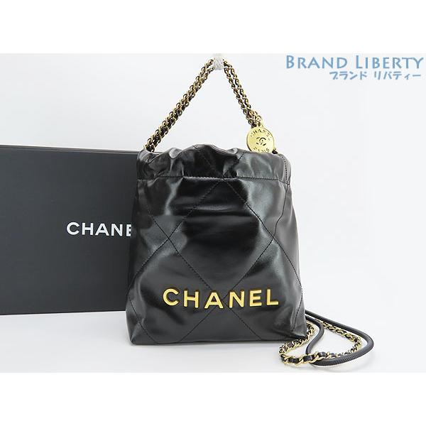 CHANEL 新古品 シャネル 22 ミニ ハンドバッグ 2WAY バケットバッグ 