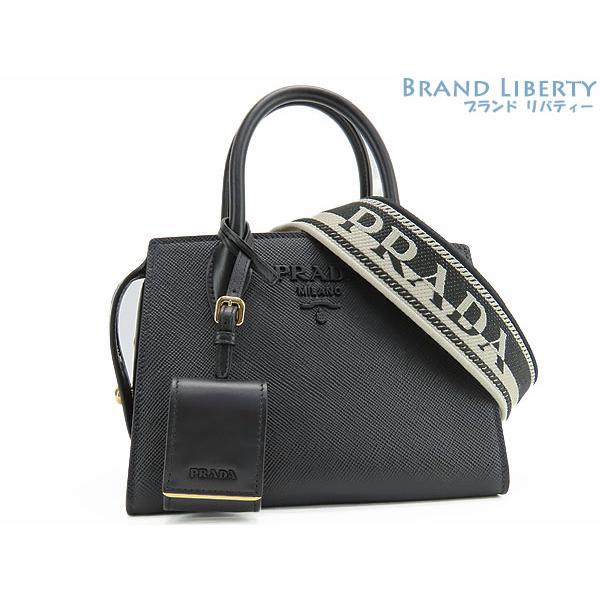 限定新品未使用！PRADAパラディグムサフィアーノレザー 2WAYハンドバッグ！ PRADA（プラダ） 未使用 モノクローム サフィアーノレザー ミニバッグ