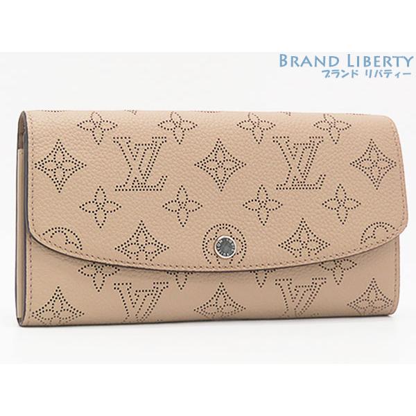 【最高級美品】ルイヴィトン マヒナ イリスコンパクト 二つ折り財布 ベージュガレ LOUIS VUITTON（ルイ・ヴィトン） 未使用 マヒナ ポルトフォイユ