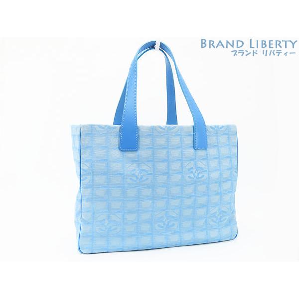 美品 シャネル CHANEL ニュートラベルライン トートMM トートバッグ  