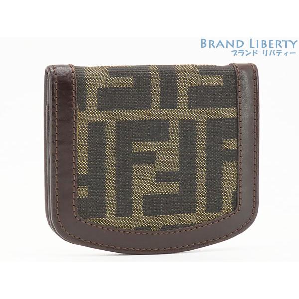 FENDI（フェンディ） 美品 ヴィンテージ ズッカ 馬蹄型 コインケース 