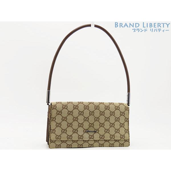 GGキャンバス 美品 グッチ GUCCI セミショルダーバッグ ワンショルダー 
