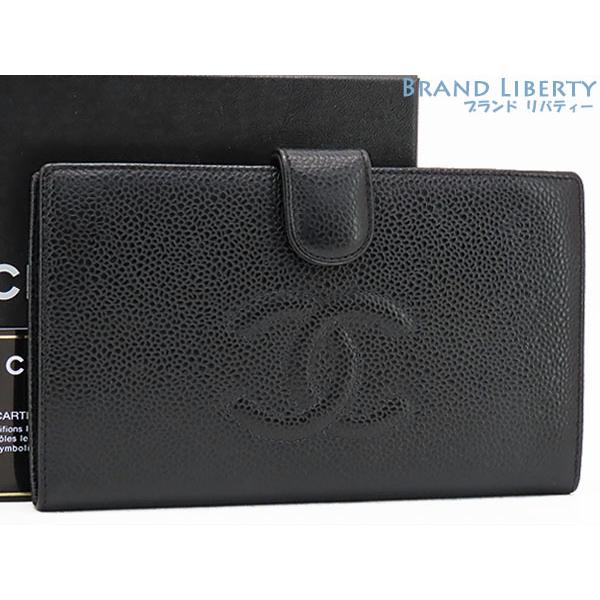 キャビアスキン 外超美品 シャネル CHANEL ヴィンテージ ココマーク 二  